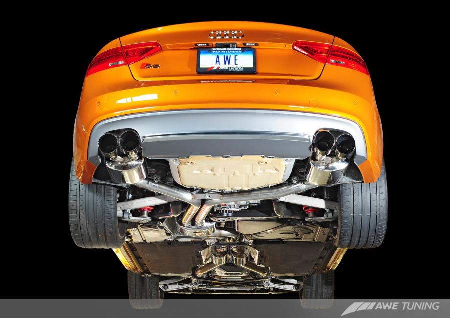 Днище и подвеска Audi S5 B8.5 by AWE Tuning 2014 года  (фото 12 из 29)
